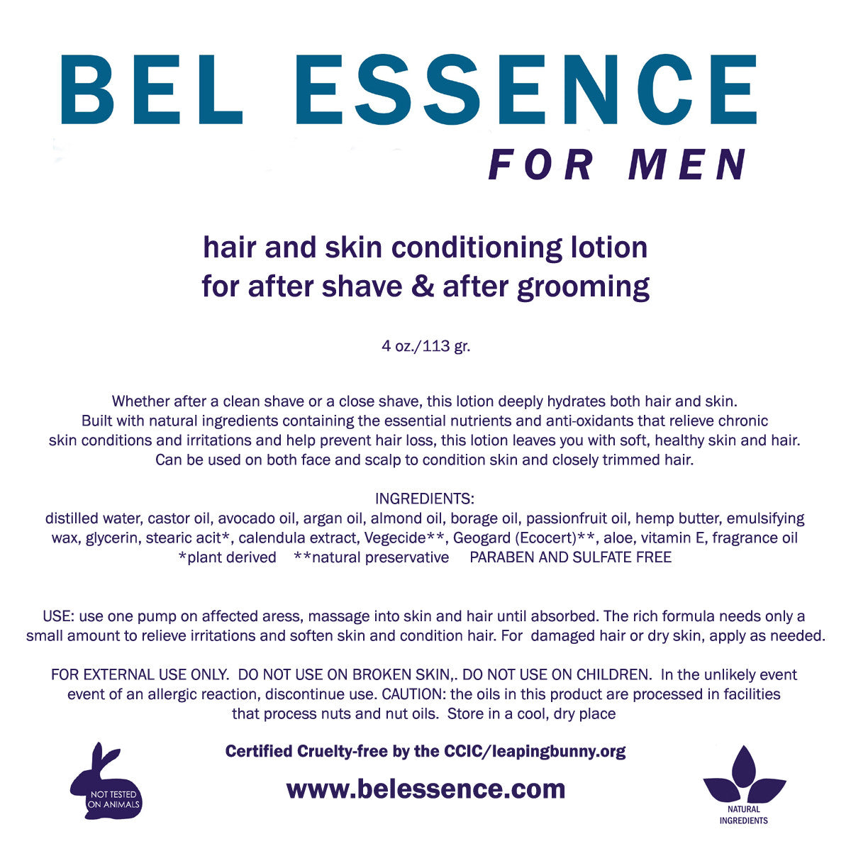 For Men: Hair And Skin Conditioning Lotion for After Shave and After Grooming-3