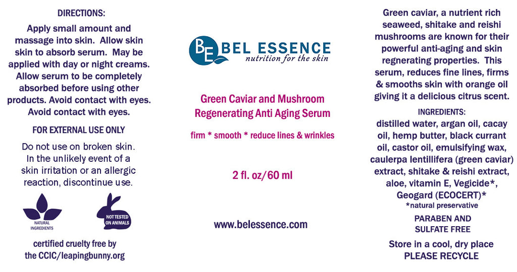 Green Caviar and Mushroom Regenerating Anti-Aging Serum - 2 oz-1