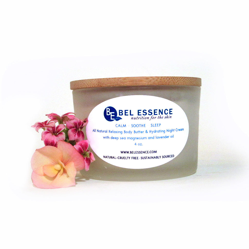 Calm-Soothe-Sleep All Natural Body Butter – Hydrates and Restores Skin, Eases Minor Aches and Soreness, Helps Sleep-4 oz-1