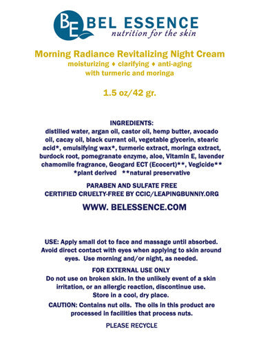 Morning Radiance Revitalizing Night Cream – Face Moisturizer: Exfoliate, Hydrate, Night Repair, Reduce Fine Lines, Clarify Skin Tone 1.5 oz-5