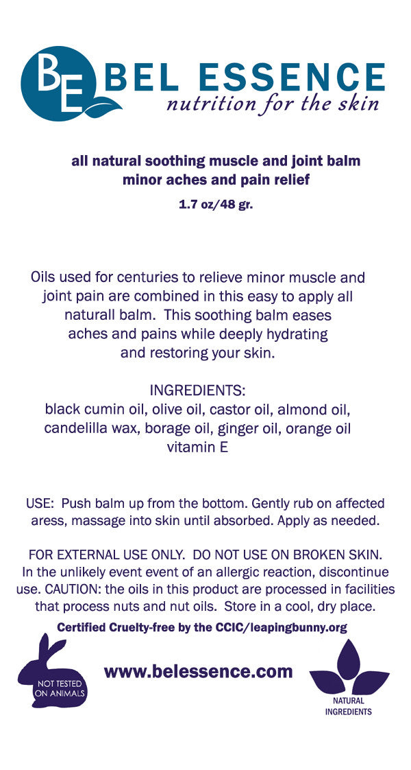 All Natural Soothing Muscle and Joint Balm for Minor Aches and Pain Relief – Eases Minor Muscle and Join Pain, Moisturizes and Nourishes Skin-2 oz-2